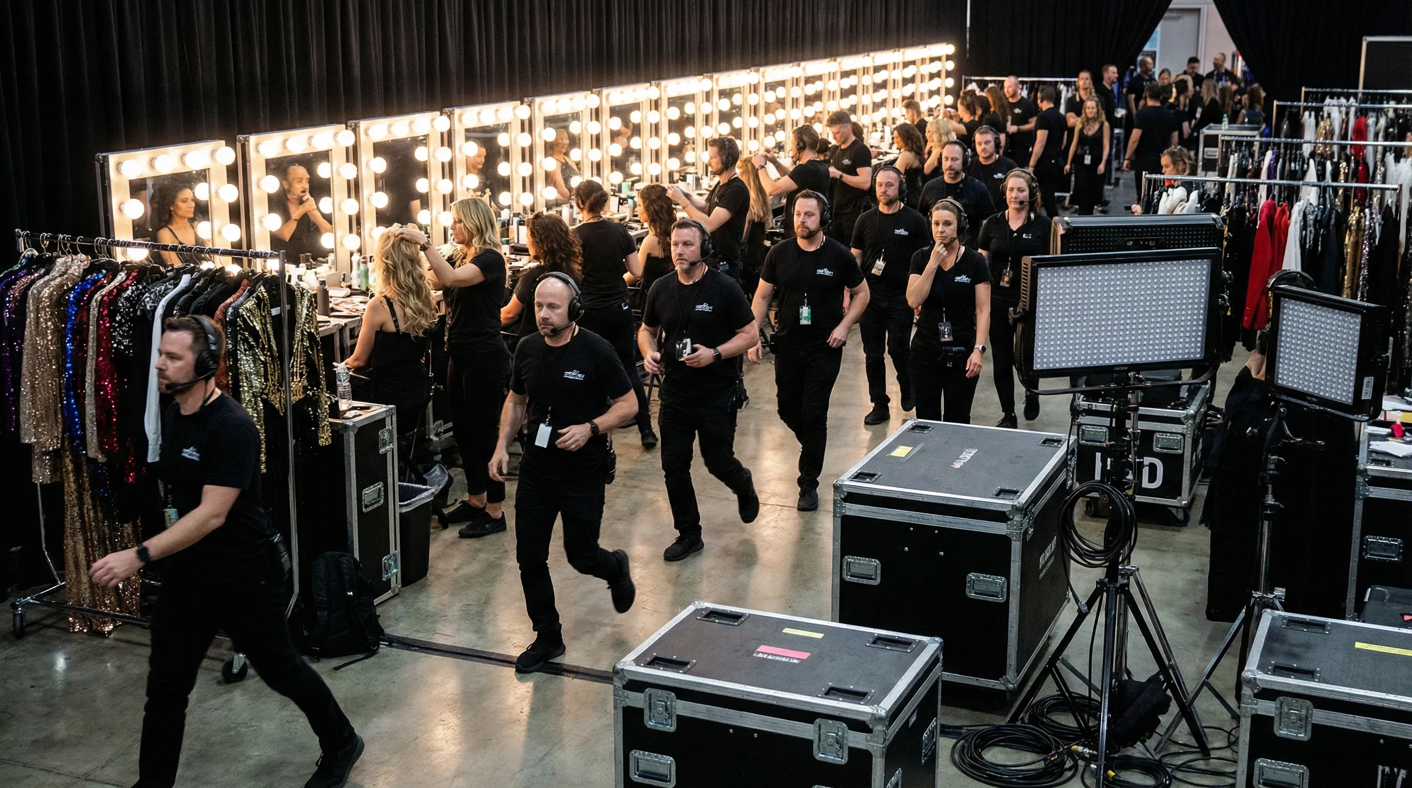 每日栏目幕后制作团队工作场景