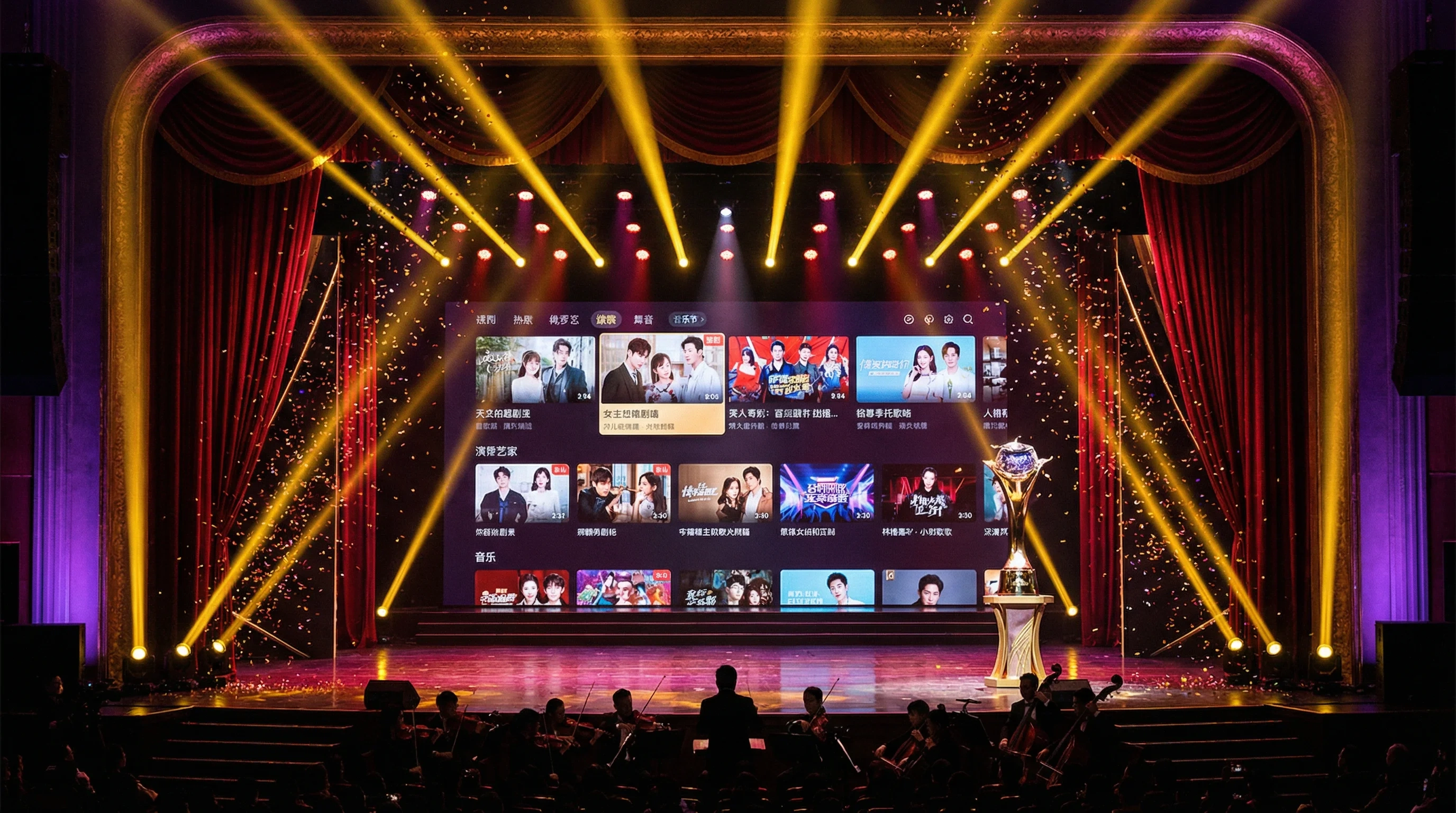 车震大赛舞台现场灯光效果